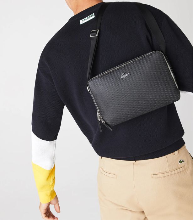 Чоловіча шкіряна сумка Lacoste Chantaco Reporter Bag