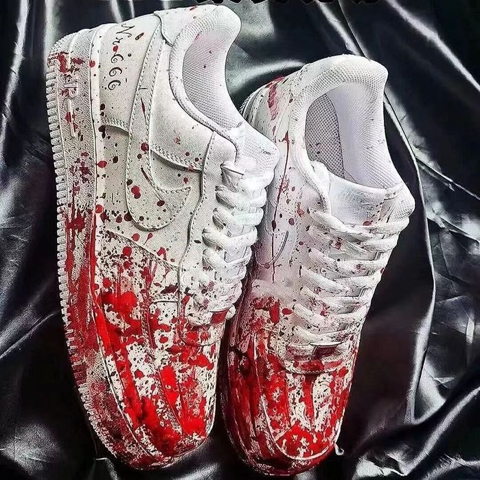 Кросівки nike air force 1 blood custom