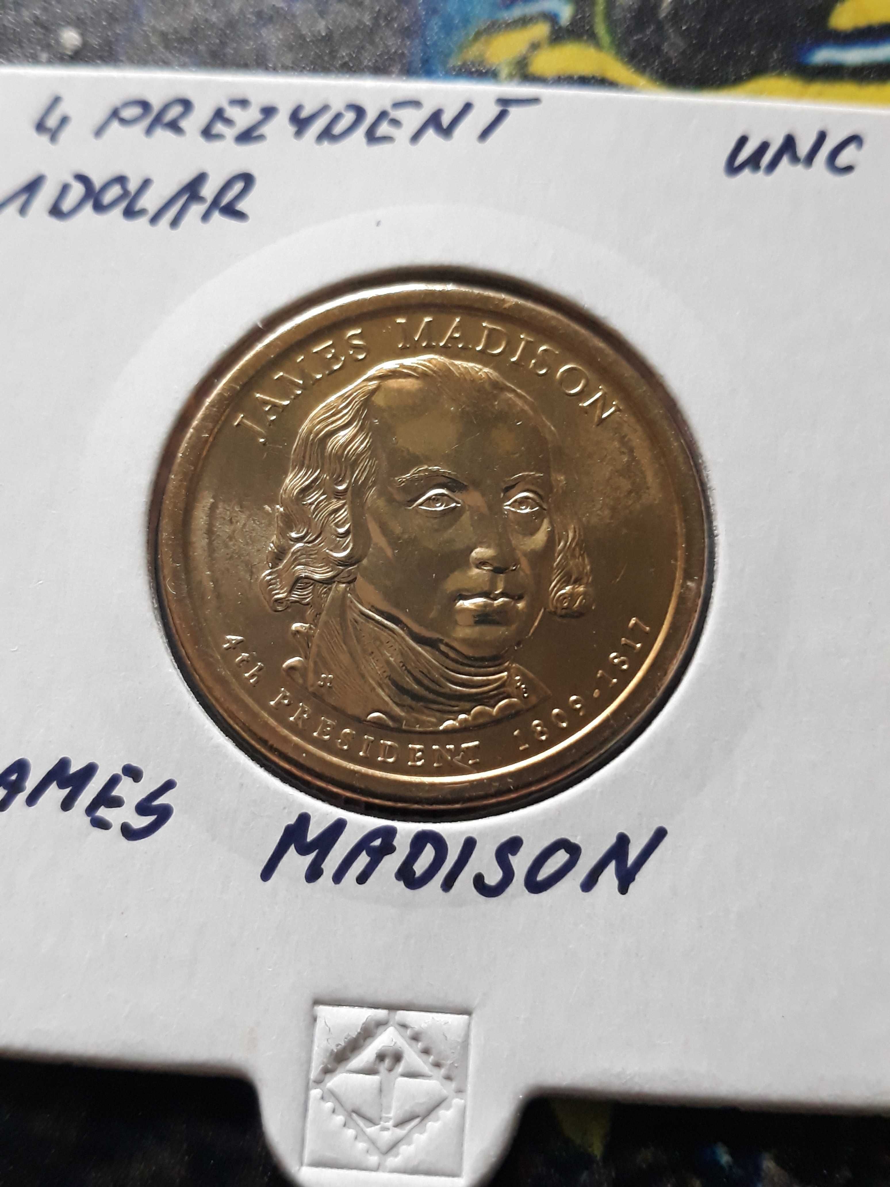 1 Dolar USA James Madison-4 Prezydent-2007 r.- Menniczy