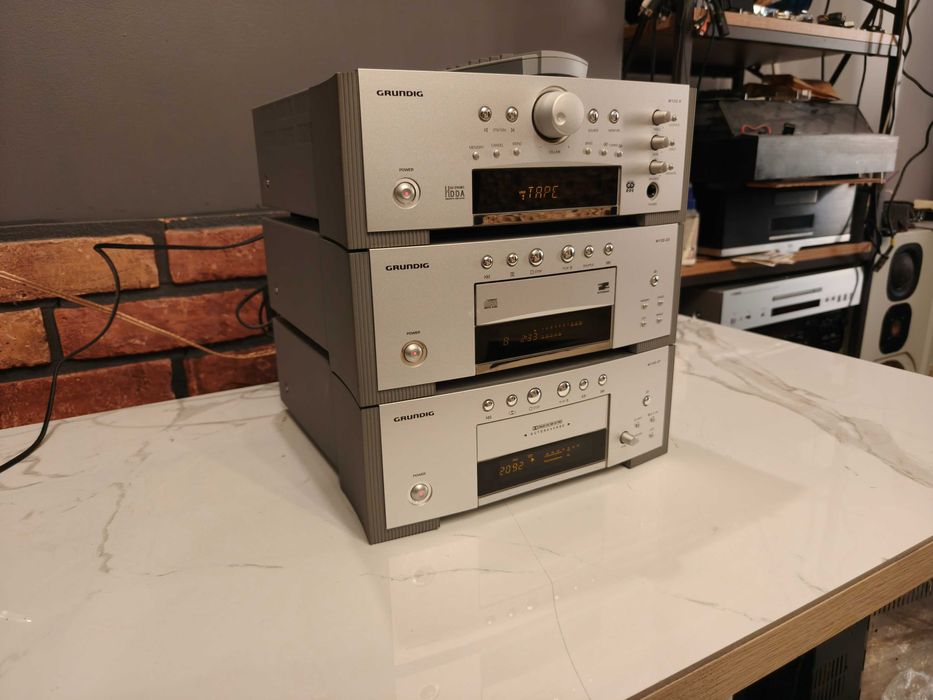 GRUNDIG M100 ! Audiofilska mini wieża ! Pilot ! CD ! DECK ! Amplituner