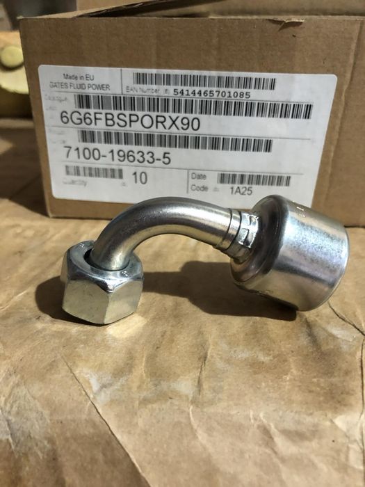 GATES Armatura wtłaczana 90° DN10-3/8 BSP 6G6FBSPORX90