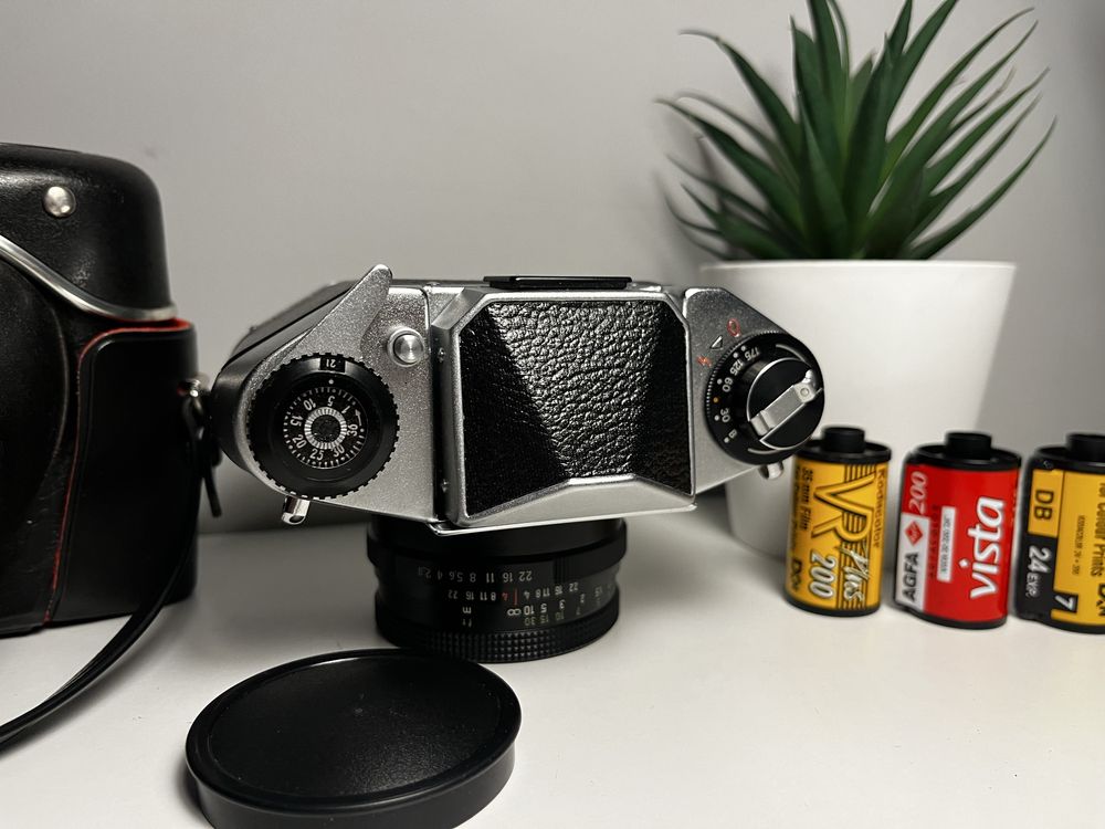 EXA 1b 50mm f2,8 - aparat analogowy, zadbany, z kolekcji