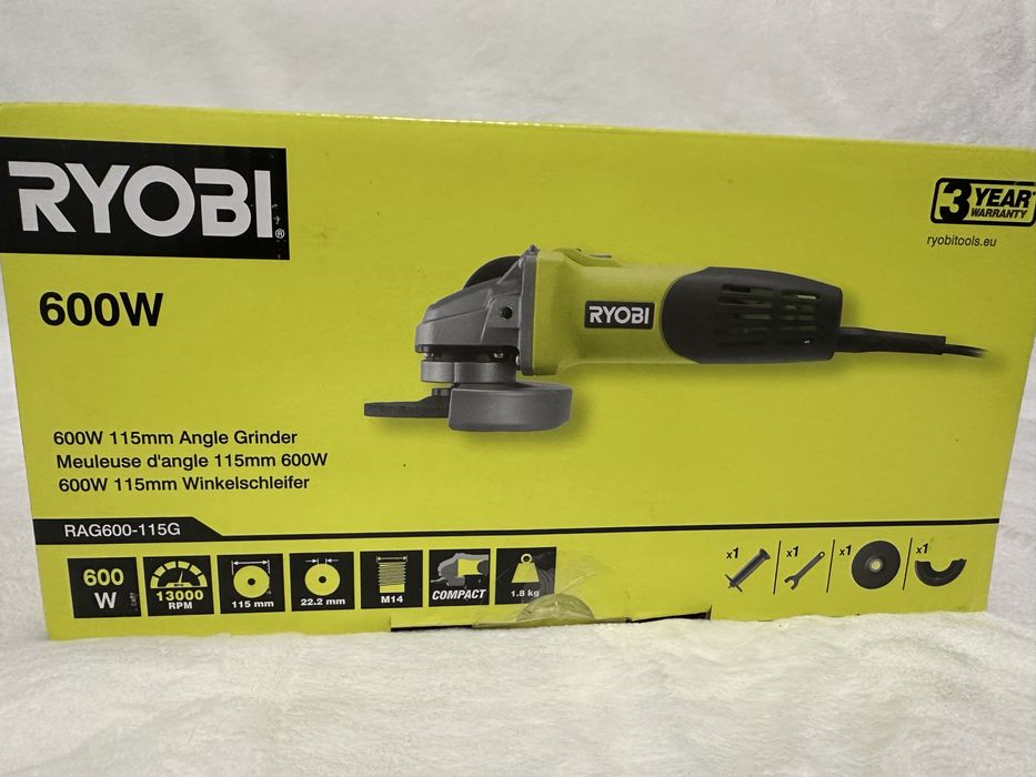 Болгарка Ryobi RAG600-115G