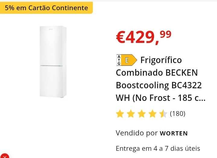 Frigorífico combinado becken 250€ por 200€