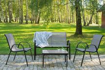 Zestaw meble ogrodowe 2x krzesło sofa stolik KOMPLET na taras balkon