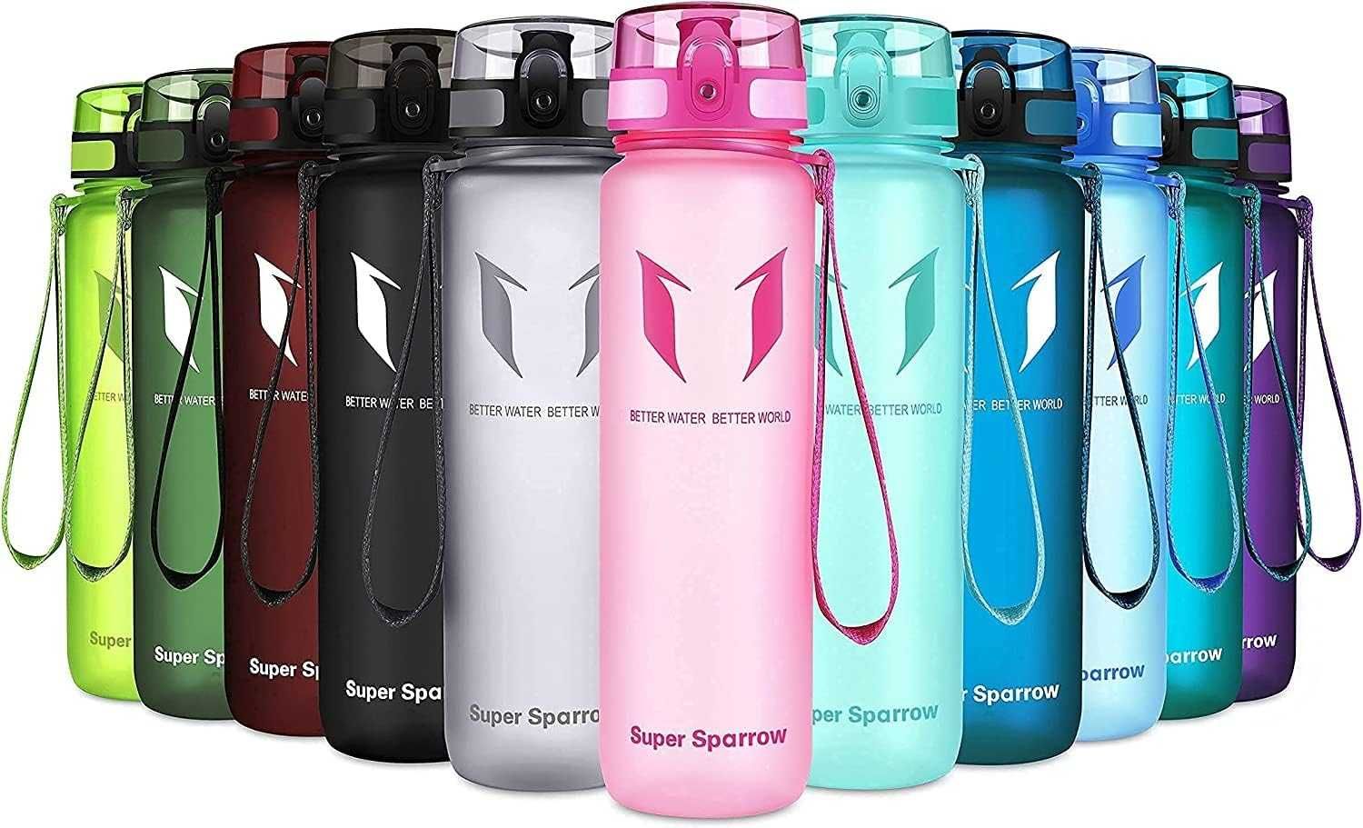 795 Butelka Na Wodę Super Sparrow Tritan Bidon bez BPA 750ml