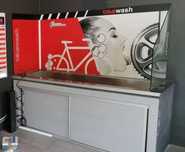 Mobiliário loja de bicicletas