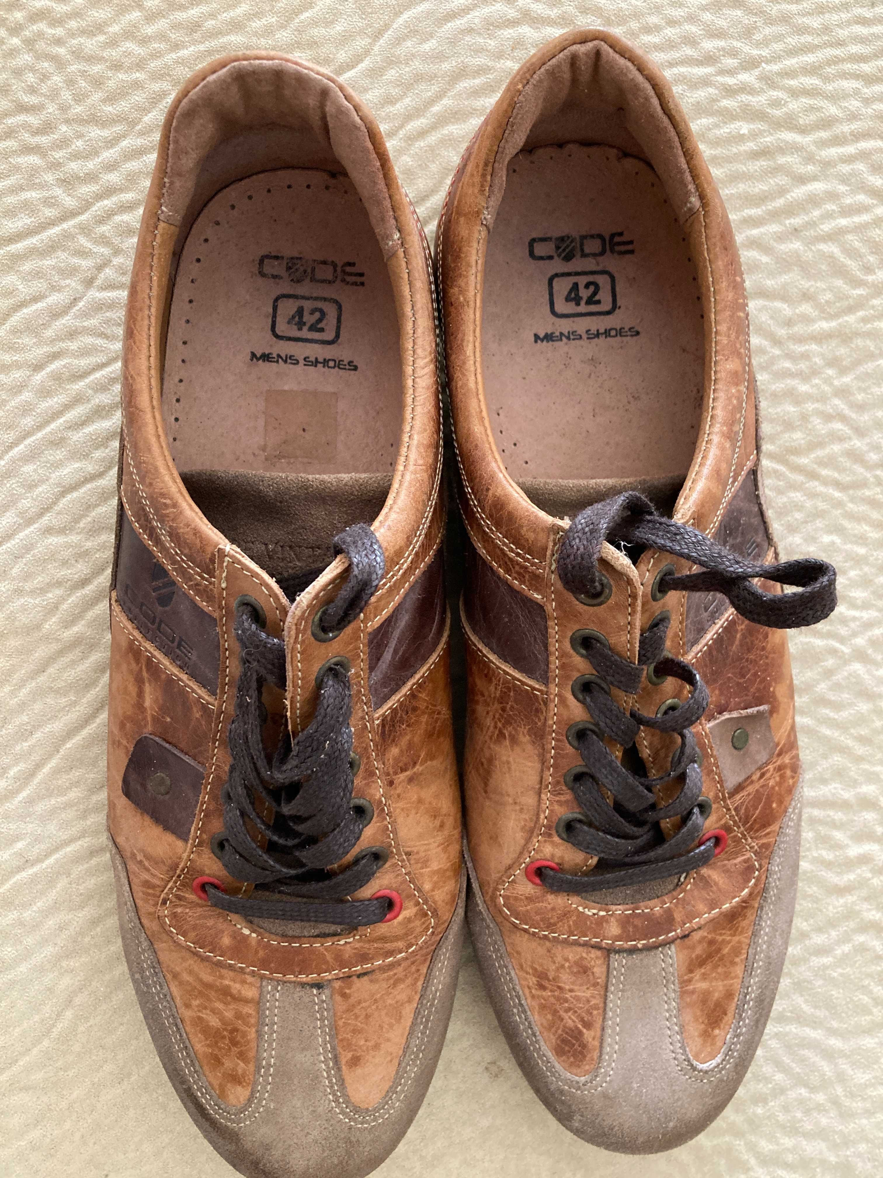 Sapatos Yucca e Code Pele Genuína 42