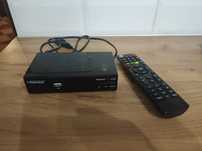 Dekoder DVB-T 2 Opticum Premium box+ z pilotem cyfrowatelewizja naziem