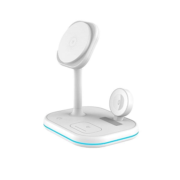 Tech-Protect Qi15W-A27/3In1 Magnetic Magsafe Wireless Charger White
