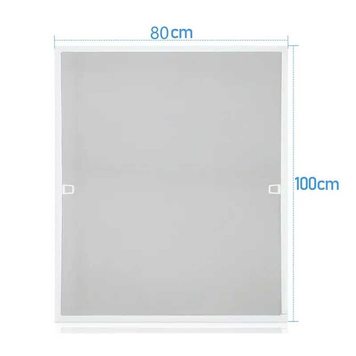 Ekran przeciwkomarowy na okno z ramką aluminiową moskitiera 80X100cm