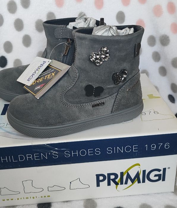 Primigi 27 nowe botki trzewiki przejściowe jesienne skóra gore-tex