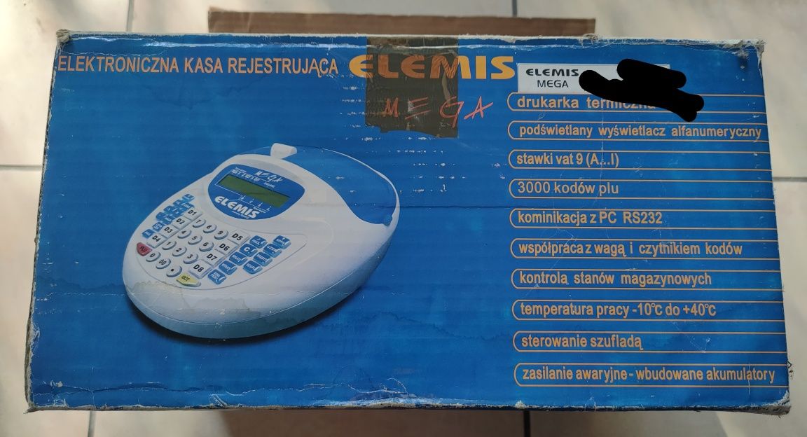 Kasa fiskalna Elemis Mega sczytana na części