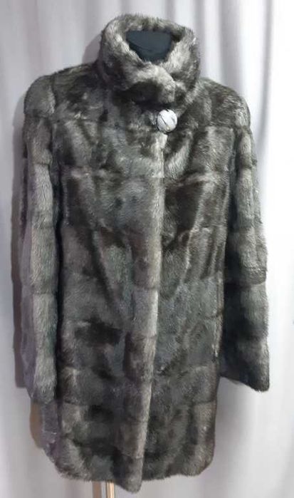 Шуба норковая серая