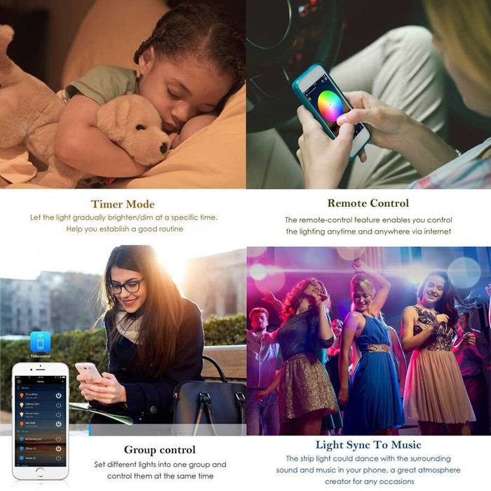Fita LED RGB Wifi\Bluethoot\Ir(  5050  -5,10,15,20,25,30m) c/portes