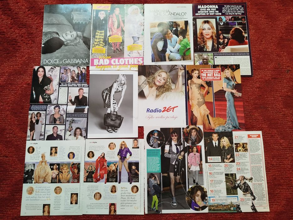 Madonna zestaw materiałów prasowych
