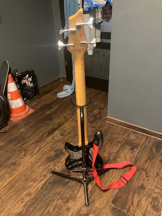 Gitara Basowa SkyWay +stojak, pokrowiec, pasek