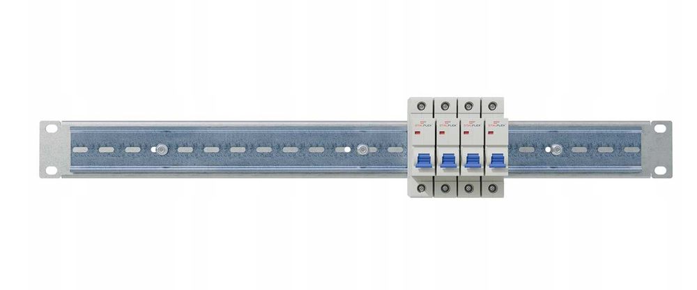 Panel Dystrybucji Napięć RACK 19" 1U/0/24xS DIN TS35/TH35 Stalflex