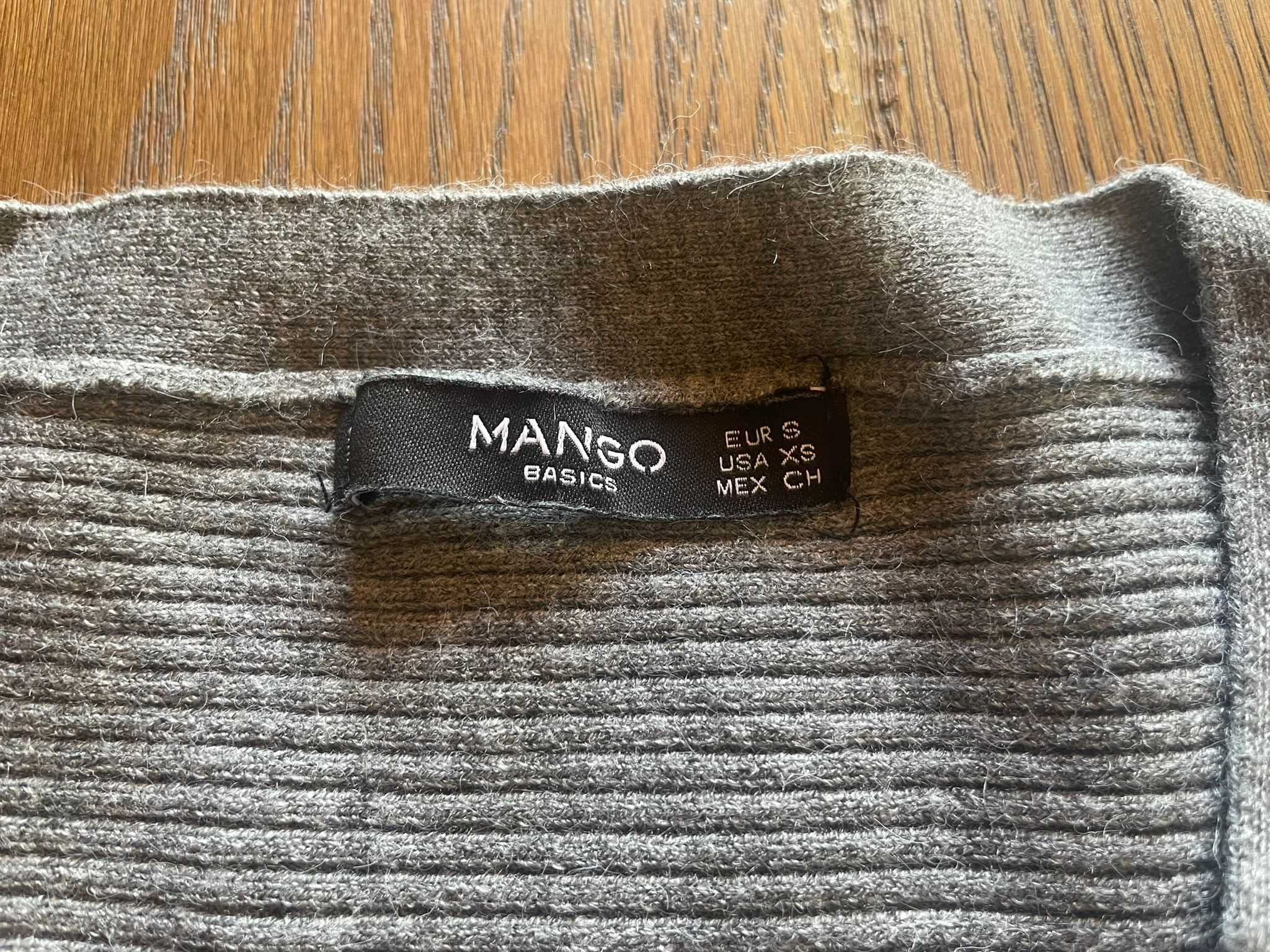 Sweter Mango - rozmiar S, szary