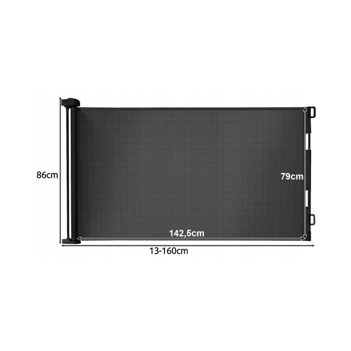 MEGA Bramka Zabezpieczająca Na Schody Dla Dzieci/Psa 160cm Wys 86cm