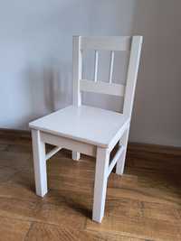 Małe krzesełko Ikea dla dziecka białe krzesło mini