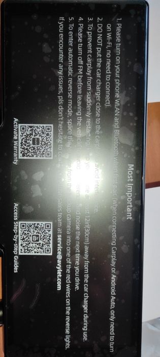 Радио автомобильное видеокамера avylet rc06 android apple carplay авто