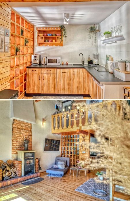 PROMO SAMODZIELNY Domek z jacuzzi nad rzeka, grill,ogród, plac zabaw