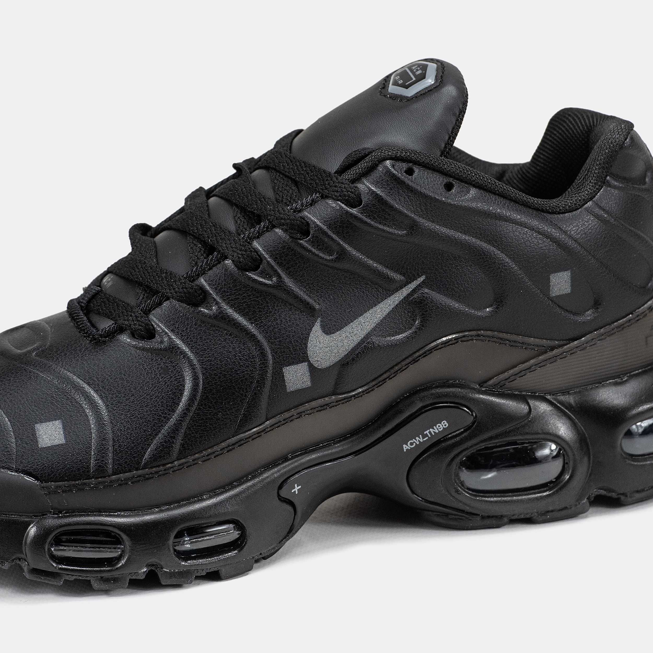 Кроссовки Nike Air Max TN Plus Full Black Leather