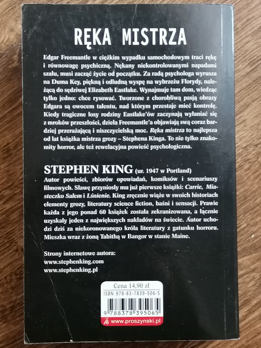 Stephen King Ręka mistrza