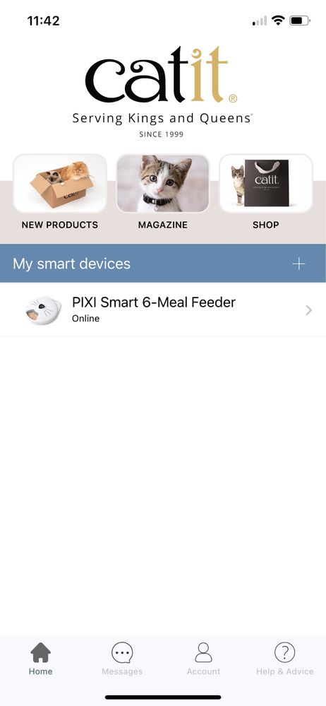 Catit 6 meal pixi smart Dozownik karmy dla kota automatyczny wifi