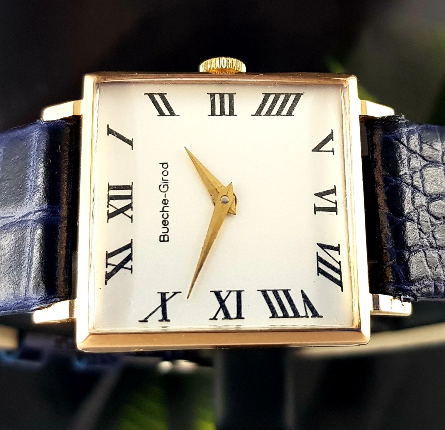 Zegarek złoty Bueche-Girod 18k ArtDeco jak Chopard Cartier Unikat