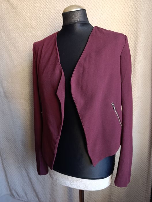 Żakiet bordo hm 34