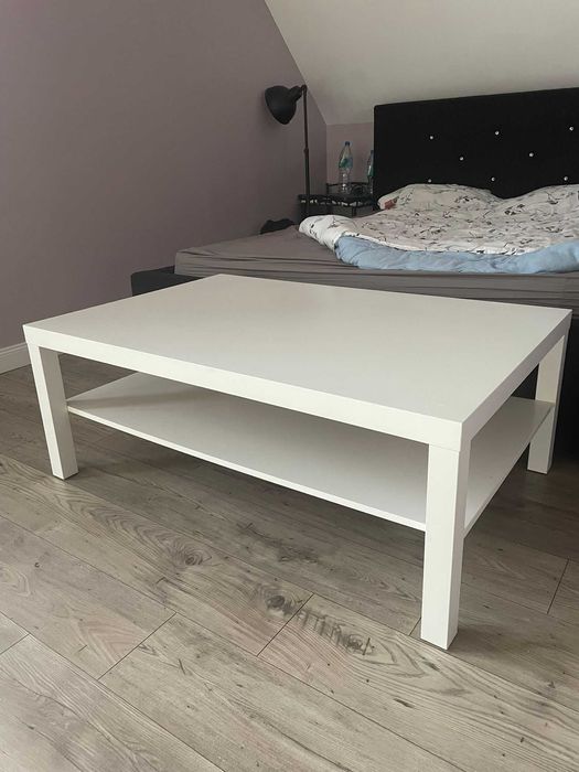 LACK Stolik kawowy IKEA, biały, duży 118x78 cm