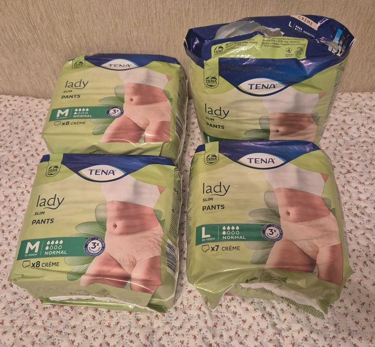 Підгузники iD, Tactil, Seni, Tena, Depend, труси Tena L, Tena Lady