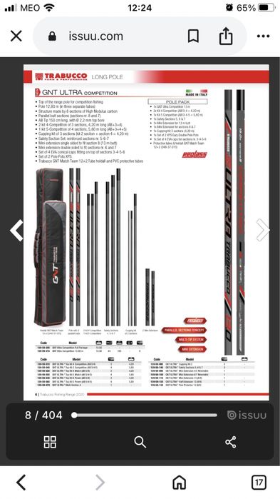 Cana francesa trabucco gnt ultra plus competition