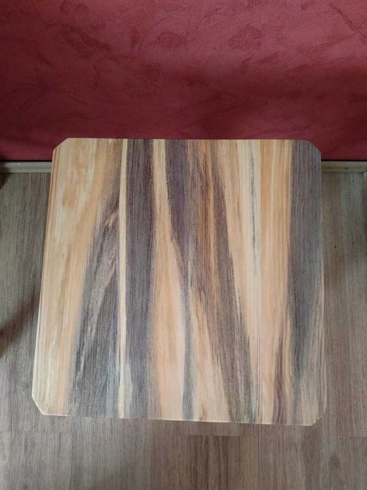 Stołek Taboret solidny ręcznie robiony sosnowy 28x28x47