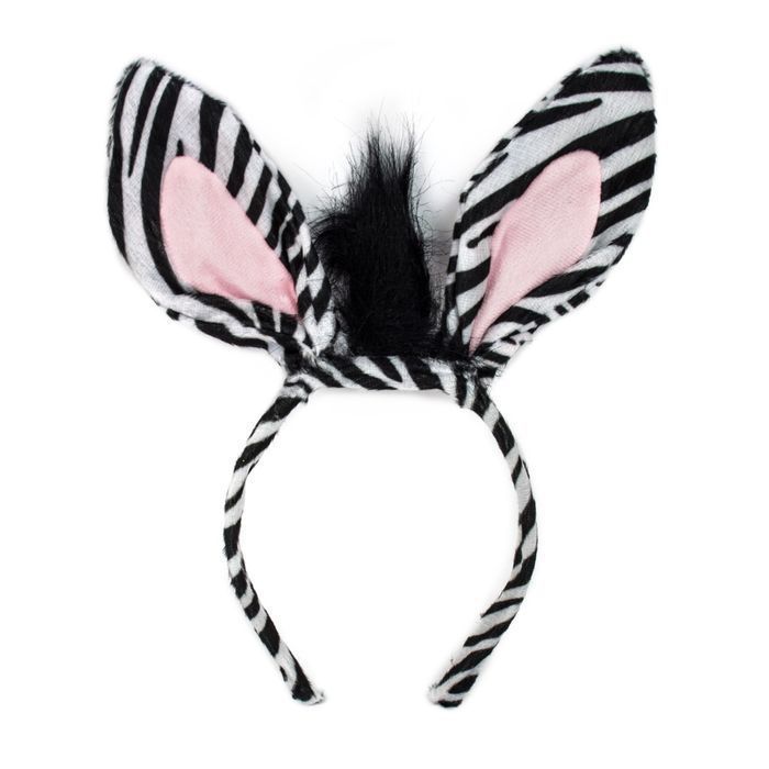 strój karnawałowy przebrania zebra kombin opaska ogon muszka 3 element