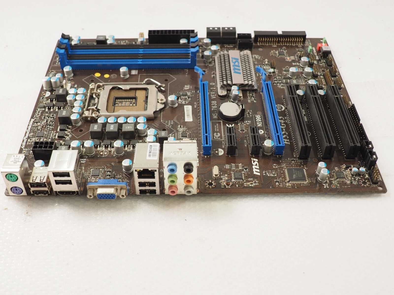 MSI H55-G43 Socket 1156 Материнська плата H55 PCI-Ex16 Core i3/i5/i7