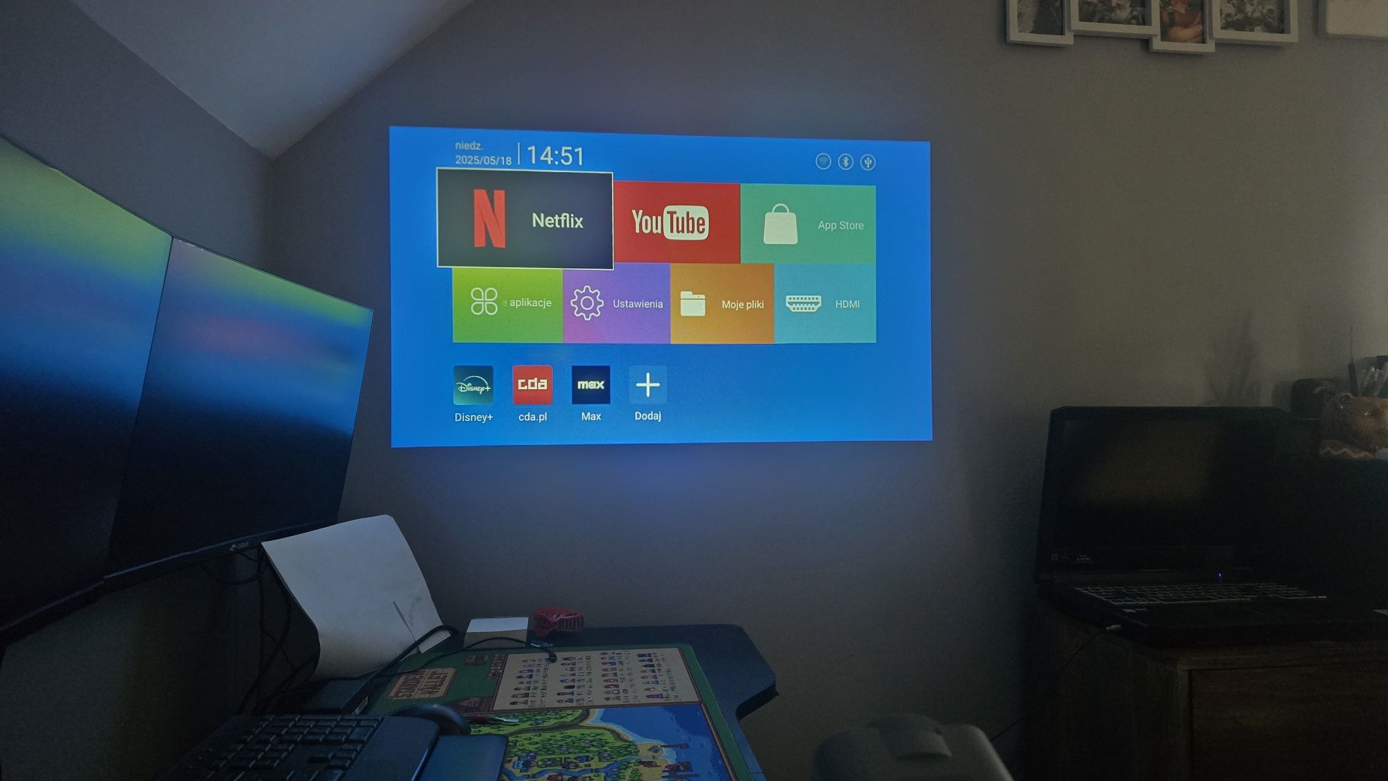 Smart Android Mini projektor Magicubic FullHD 1080P