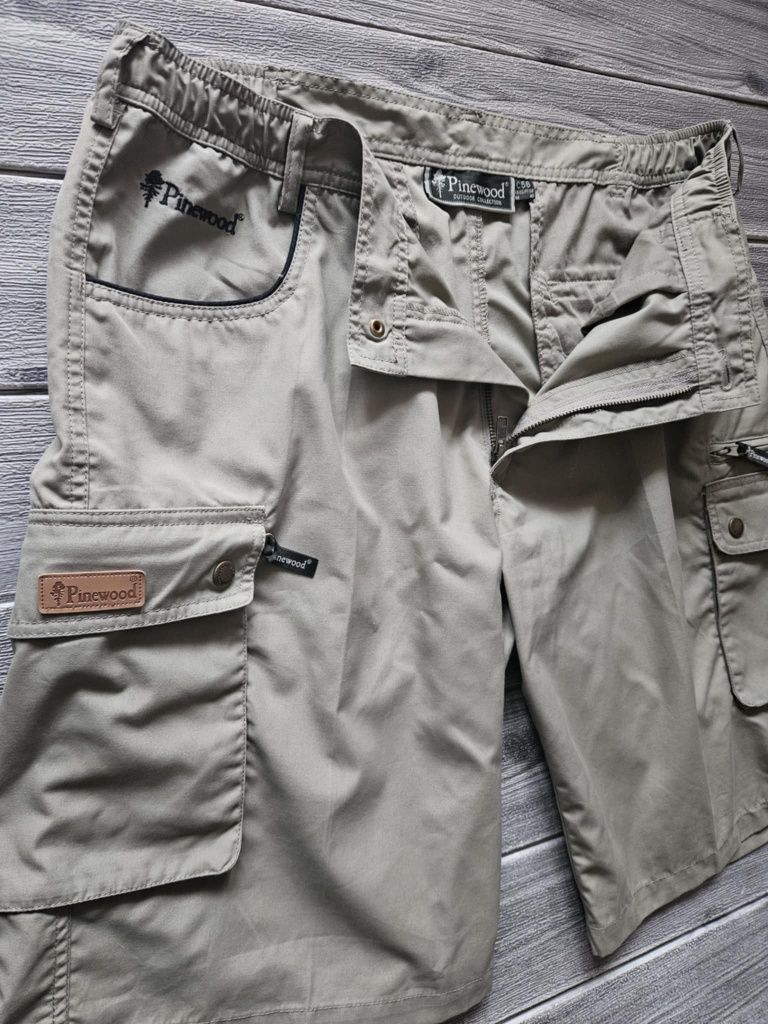 Pinewood szorty męskie outdoorowe trekkingowe myśliwskie bojówki XL L
