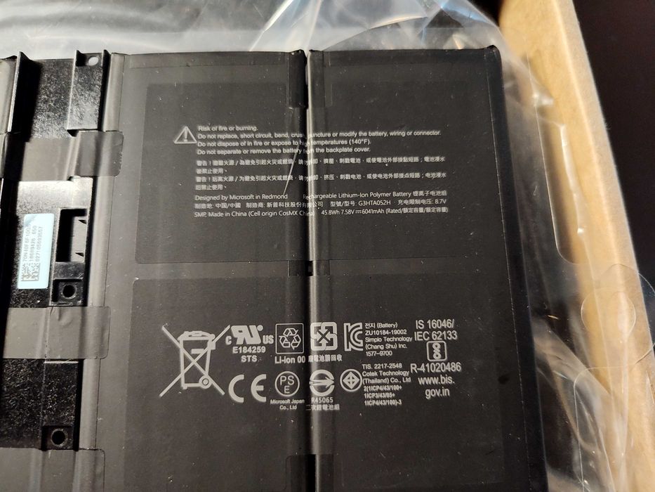 Акумулятор Microsoft G3HTA052H DYNT02 Surface Laptop 3 13.5 1867 1868
