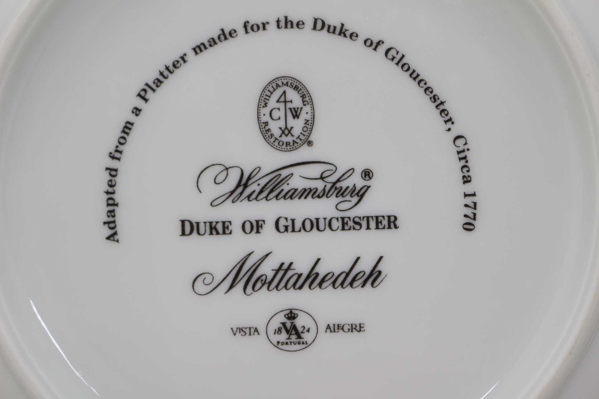 Prato Doce Mottahedeh Williamsburg Duke of Gloucester Vista Alegre 3
