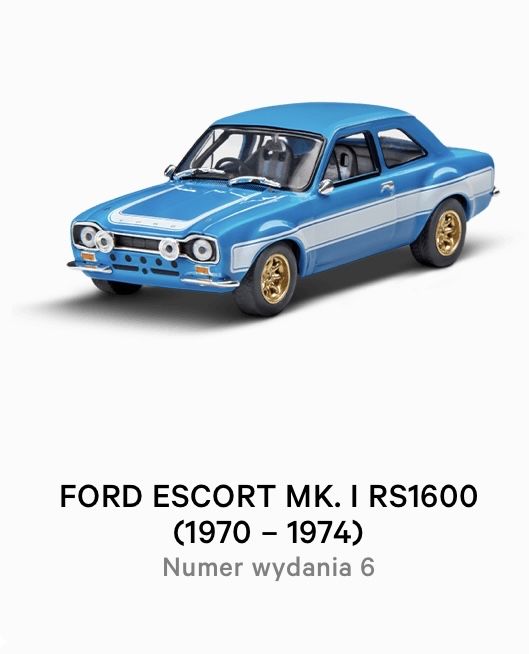 Deagostini Szybcy i Wściekli numer 6 ford escort