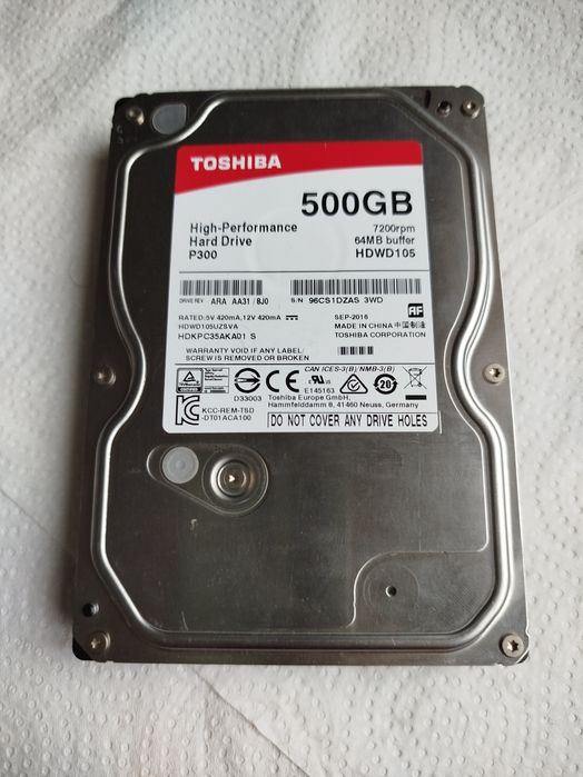 Продам HDD/SSD: 250 GB, 500 GB, 500 GB — рабочие, с коробками