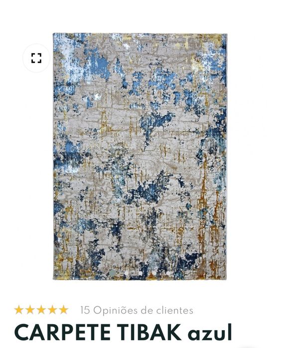 Carpete azul 1,33 por 1,95