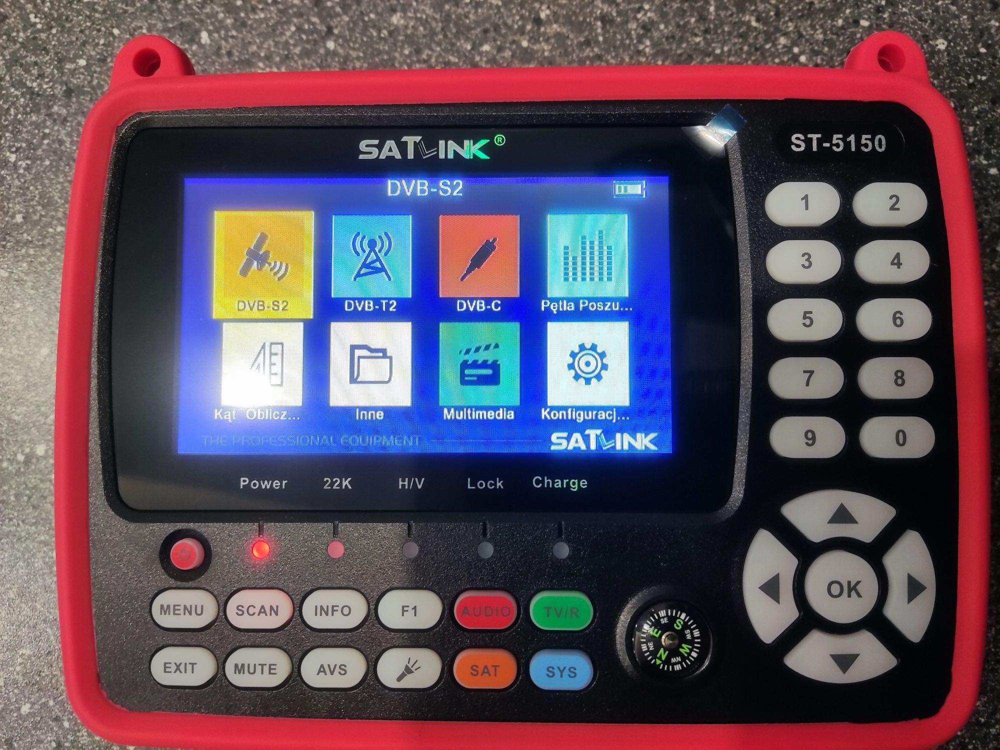 Miernik TV Signal R10842 Satlink ST-5150 DVB T2/S2/C strojenie