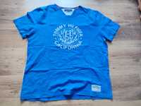Niebieski T-shirt koszulka Tommy Hilfiger XL oryginał