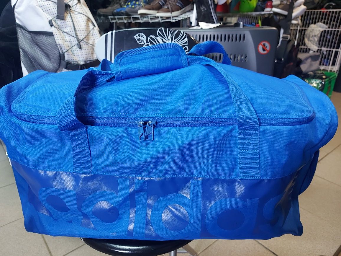 Спортивна сумка adidas B46120 Tiro Linear, розмір M, синя