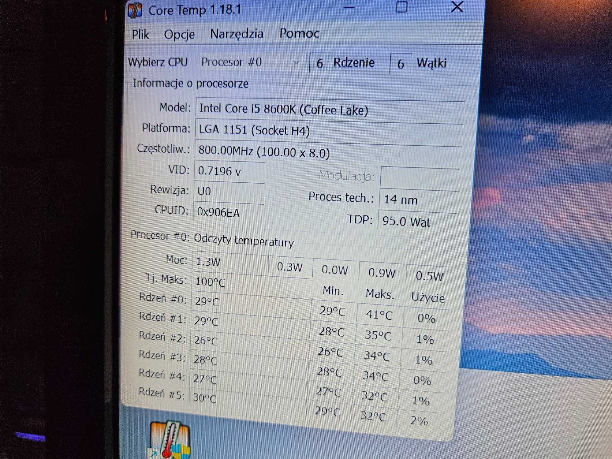 Komputer stacjonarny i5-8600K 16GB RAM, 500GB SSD, MSI Z370 Windows 11
