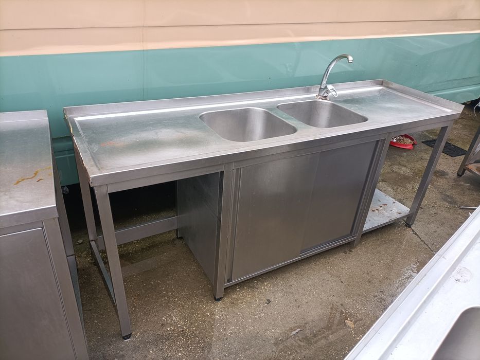 Bancadas inox com e sem cuba